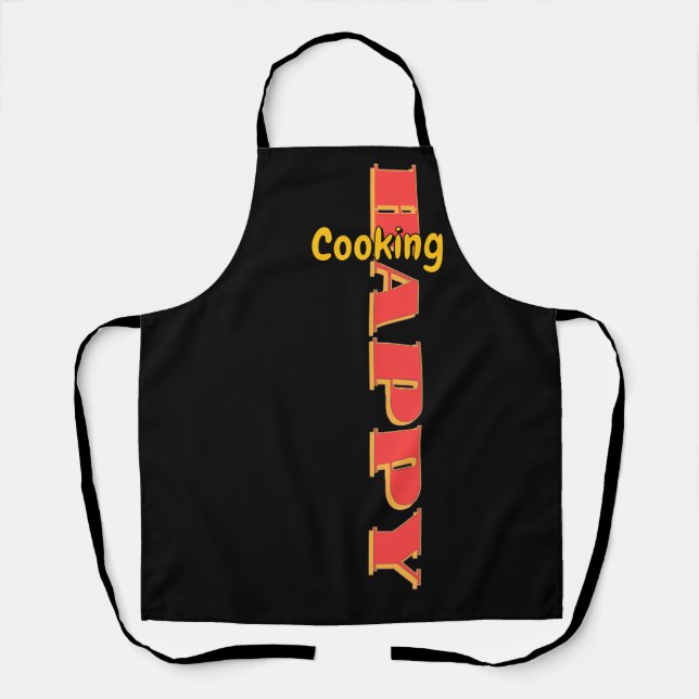 Tablier Bonne Cuisine Chef Noir (Recto)