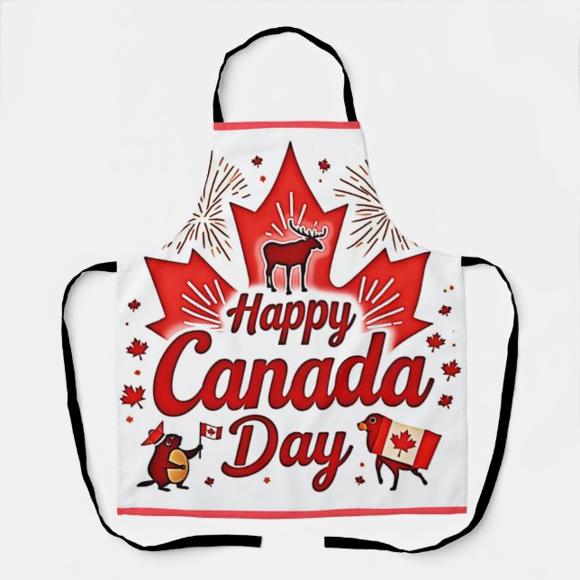 Tablier Bonne fête du Canada ! (Recto)