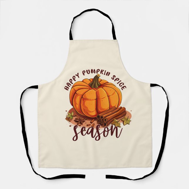 Tablier Bonne saison des épices Citrouilles (Recto)