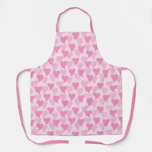 Tablier Bons Coeurs Motif sans couture (Recto)