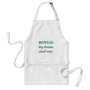 Tablier Bonsaïs, petite conception d'arbres de grands