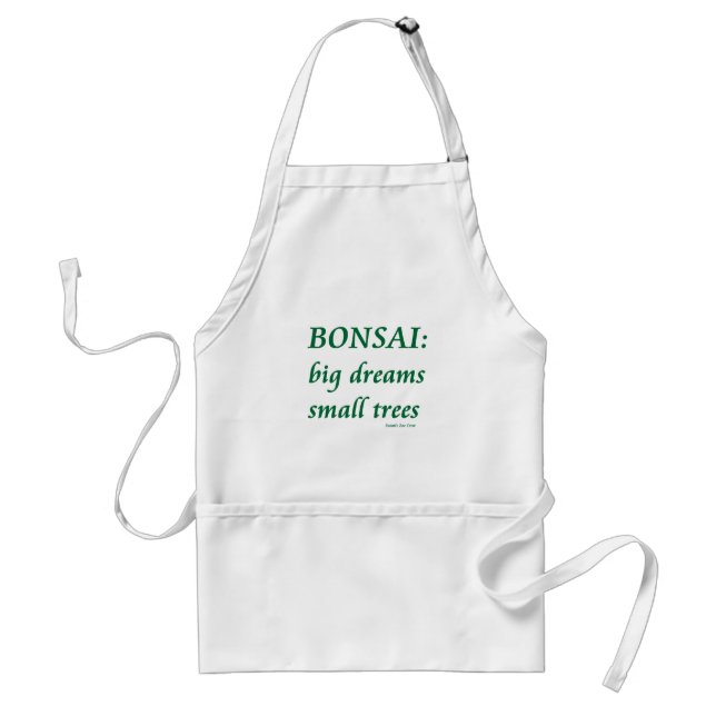 Tablier Bonsaïs, petite conception d'arbres de grands (Devant)