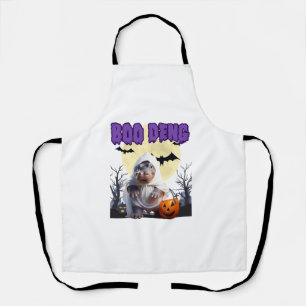 Tablier Boo Deng Moo Deng Cute Baby Pygmy Hippo Halloween