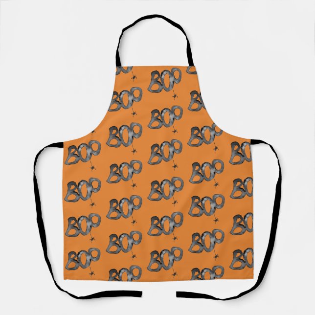 Tablier BOO ! Motif Halloween  (Recto)