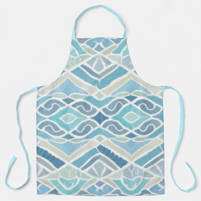 Tablier Bord de mer/plage/bleu marine (Recto)