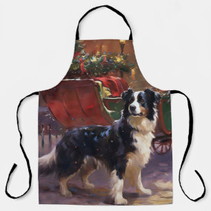 Tablier Border Collie Noël Saison Festive