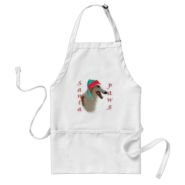 Tablier Borzoi Père Noël Paws (Devant)