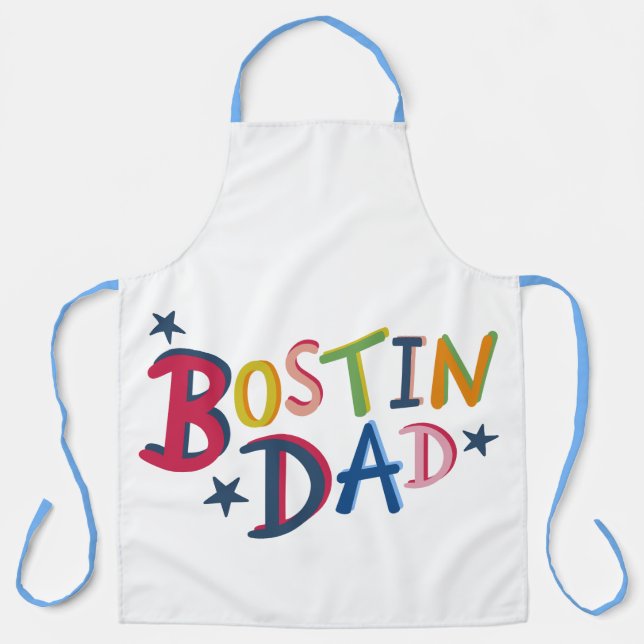 Tablier Bostin personnalisé Papa Black Country Apron (Recto)