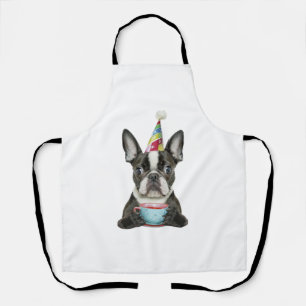 Tablier Boston Terrier Anniversaire Chapeau Classique T-sh