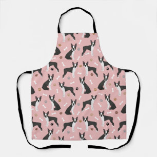 Tablier Boston Terrier Bones and Paws Apron