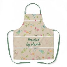 Botanic Flower Garden & Kitchen Apron avec quota