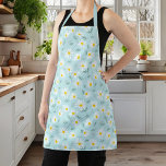 Tablier Botanique Bleu Et Blanc Dainty Floral Daisy<br><div class="desc">Bleu Botanique Et Blanc Dainty Floral Daisy Apron</div>