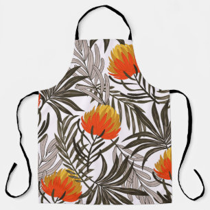 Tablier Botanique sans couture motif tropical avec pl lumi
