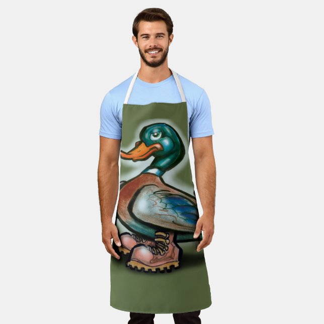 Tablier Bottes de canard au travail (Porté)