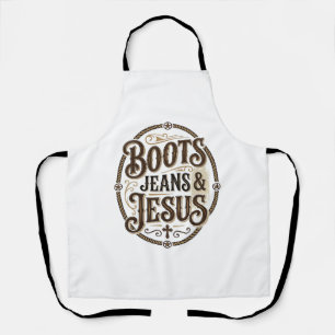 Tablier Bottes Jeans & Jésus Faith Western Vintage