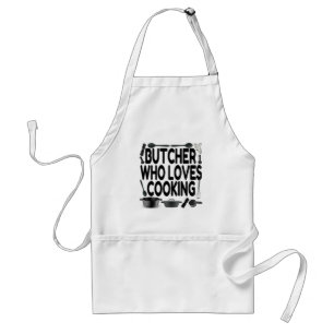 Tablier Boucher aime Cuisine Adulte Apron