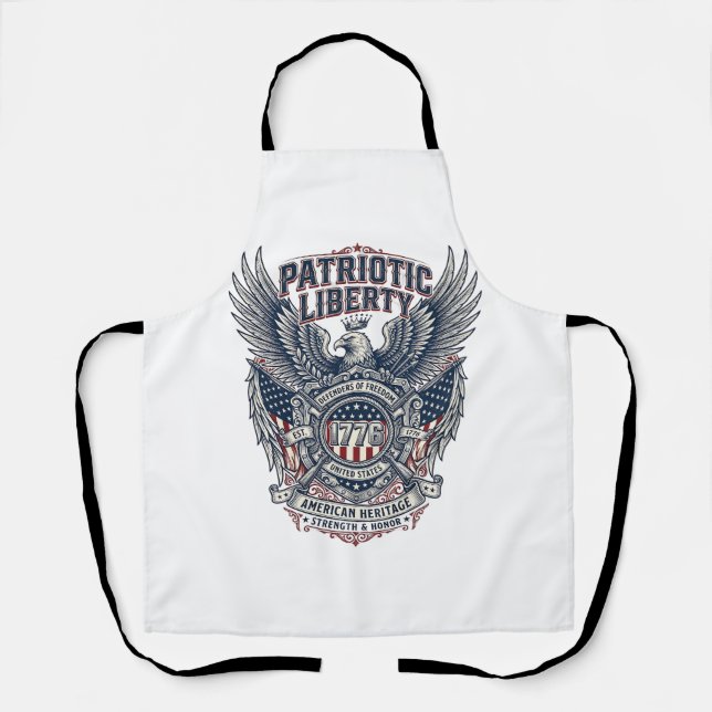 Tablier Bouclier de bataille patriotique 1776 Sym (Recto)