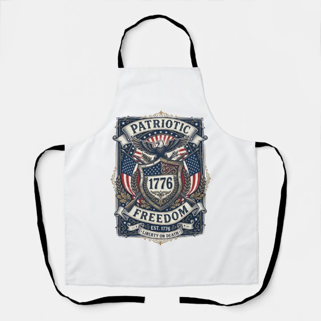 Tablier Bouclier de bataille patriotique 1776 Sym (Recto)