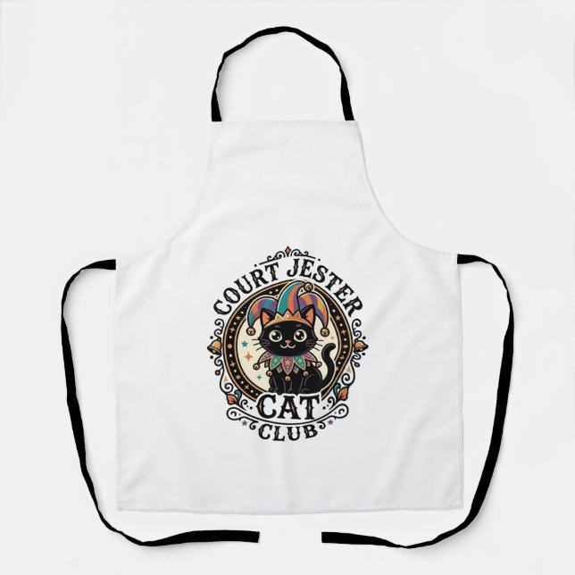 Tablier Bouffon de Cour Chat Drôle Conception Amateur de C (Recto)