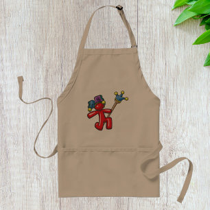 Tablier Bouffon Rouge