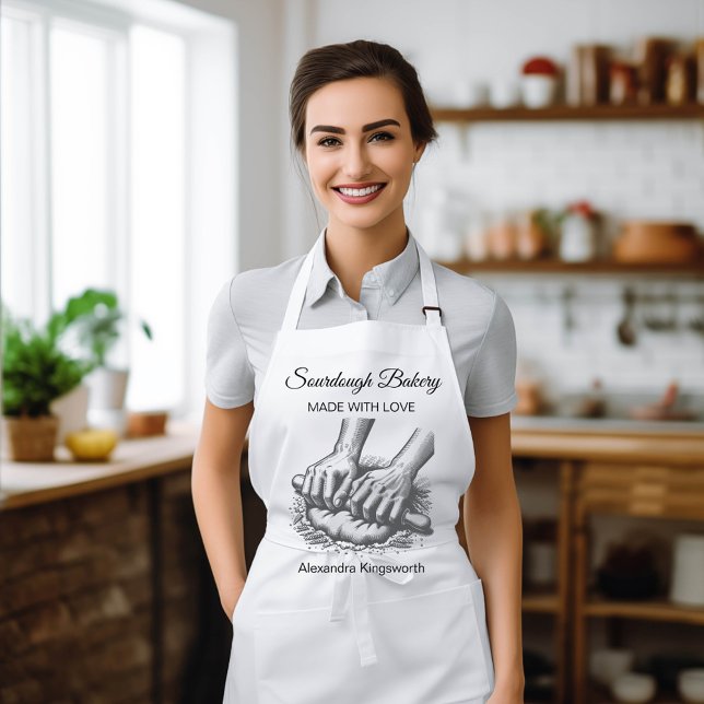 Tablier Boulangère artisanale vintage rétro pour boulanger (Créateur téléchargé)