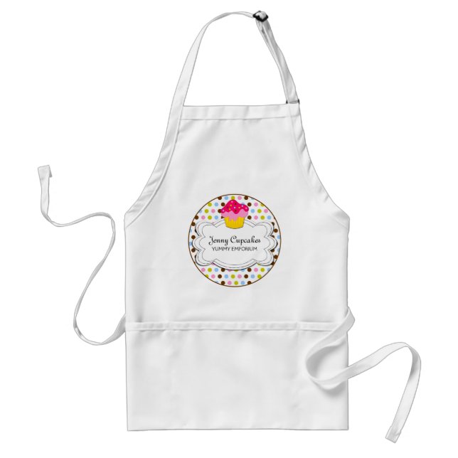 Tablier Boulangerie de cupcake Whimsical Apron personnalis (Devant)