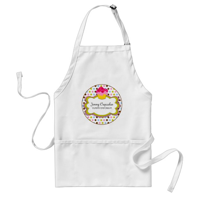 Tablier Boulangerie de cupcake Whimsical Apron personnalis (Devant)