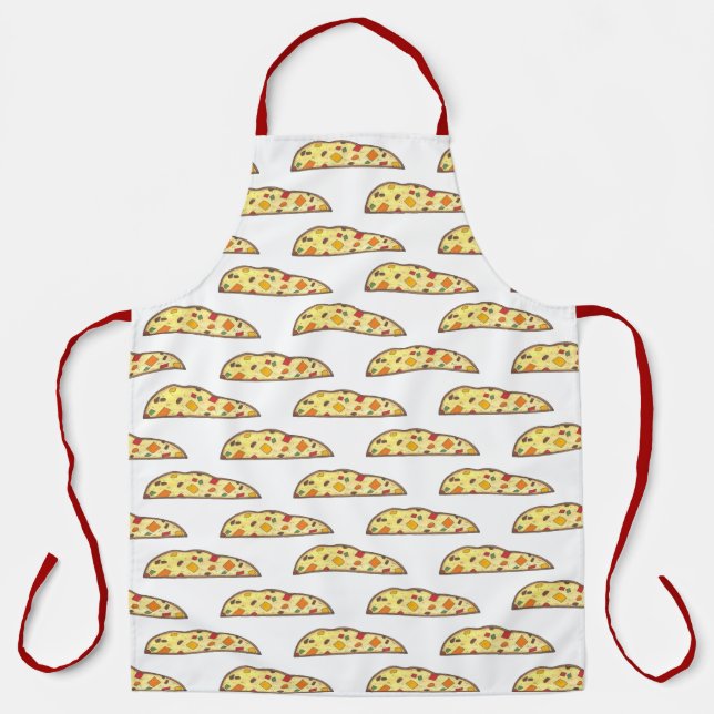 Tablier Boulangerie italienne Noël Biscotti Joyeuses Fêtes (Recto)