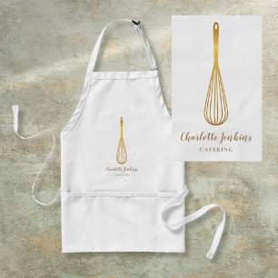 Tablier Boulangerie Pâtisserie Gold Whisk Tourbillons de M