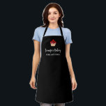 Tablier Boulangerie professionnelle moderne et élégante<br><div class="desc">Boulangerie professionnelle moderne Apron. Ajoutez votre propre image ou logo,  votre nom et votre texte pour personnaliser.</div>