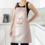 Tablier Boulangerie Rose de restauration Gold Parties scin<br><div class="desc">Voici une façon merveilleuse d’ajouter au plaisir de la cuisson. Ajoutez un éclat supplémentaire à vos aventures culinaires chaque fois que vous portez ce tablier élégant, sophistiqué, simple et moderne. Un bretzel en or brillant et rose, une typographie manuscrite de script et des gouttes de parties scintillant superposent un arrière...</div>