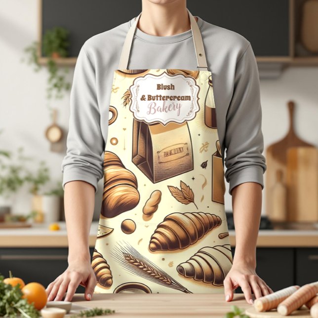 Tablier Boulangerie Rustique Vintage (Créateur téléchargé)