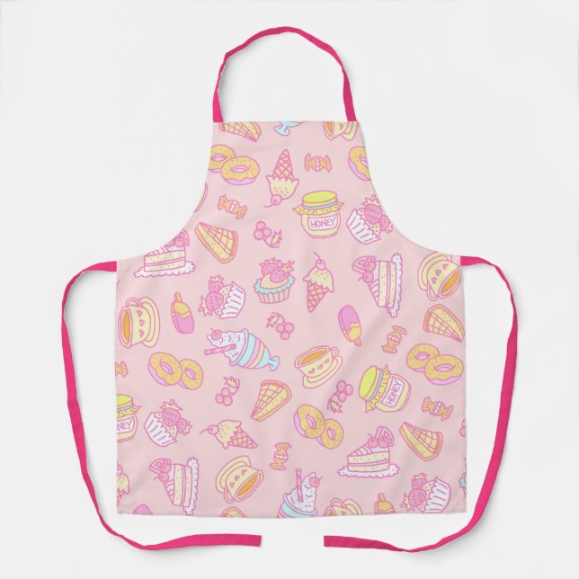 Tablier Boulangerie sucrée et Pêche à la boisson (Recto)