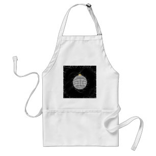 Tablier Boule de Noël Élégante en Forme de Boule à Facette