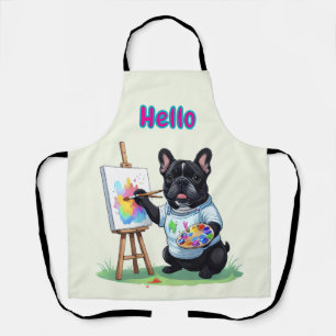 Tablier Bouledogue français artiste French Bulldog