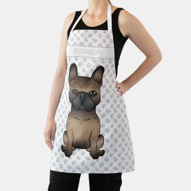 Tablier Bouledogue français bringé / Frenchie Chien mignon (Insitu)