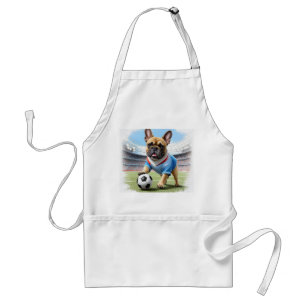 Tablier Bouledogue français football Fête des pères Bulldo