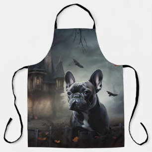 Tablier Bouledogue français Halloween Épouvantable