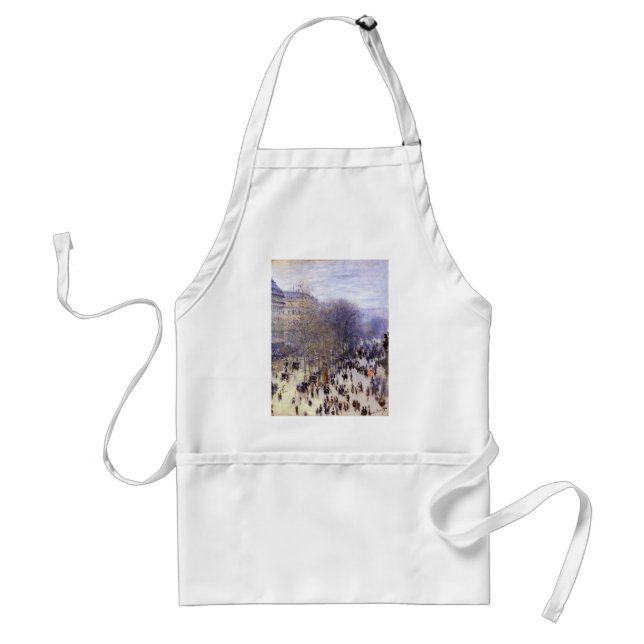 Tablier Boulevard des Capucines de Claude Monet, Beaux-art (Devant)