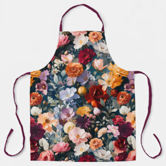 Tablier Bouquet de jardin luxuriant — superposition de cou