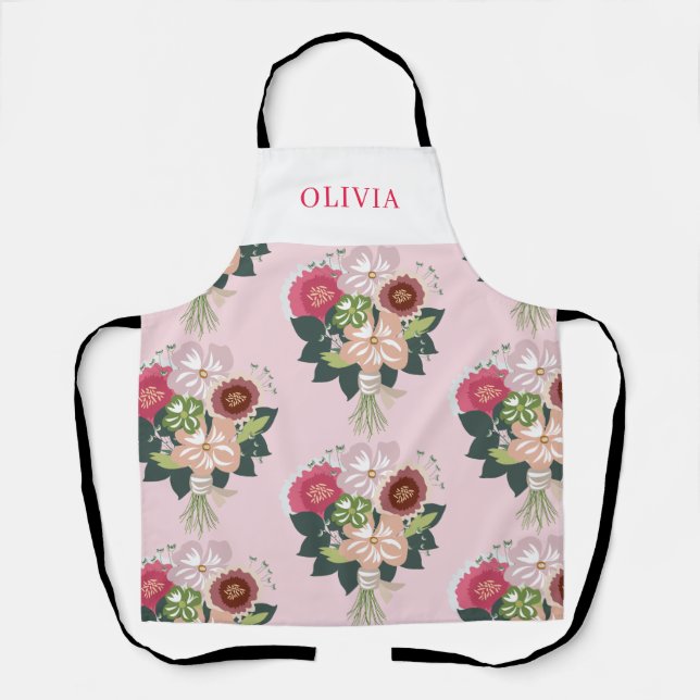 Tablier Bouquet floral (Recto)