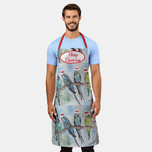 Tablier Boutique Budgie Budgies Oiseaux Noël