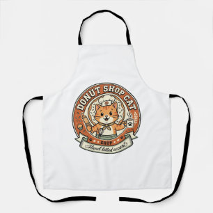 Tablier Boutique de beignets Chat Boutique de beignets Cha
