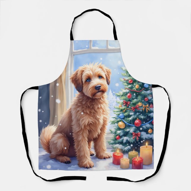 Tablier Bouvier des Flandres de Noël Cozy Art (Recto)