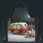 Tablier Boxe d'hiver Caravan Christmas Adventure<br><div class="desc">Laissez-vous tenter par la magie d'une nuit d'hiver enneigée alors qu'une caravane glisse gracieusement à travers le paysage illuminé par la lune. La beauté sereine de la neige scintillante et l'éclat enchanteur de la lune créent une scène captivante, promettant une aventure de Noël inoubliable remplie de chaleur, de joie et...</div>