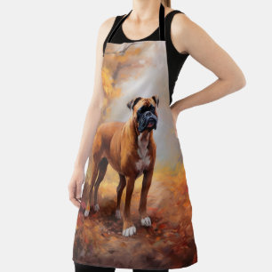 Tablier Boxer en automne Feuilles automne Inspire