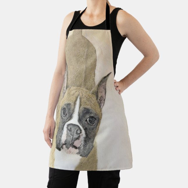 Tablier Boxer Peinture - Cute Original Chien Art (Insitu)