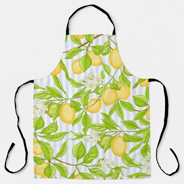 Tablier Branche de citronnier : Motif sans fil (Recto)