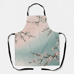 Tablier Branches de cerisier rose délicat Sakura