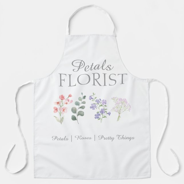 Tablier Branding d'entreprise de fleuriste de boutique mod (Recto)